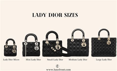 lady dior bag sizes